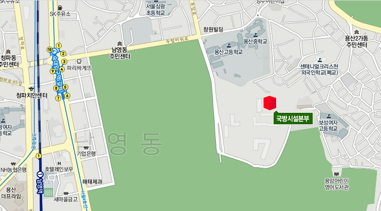 오시는길
