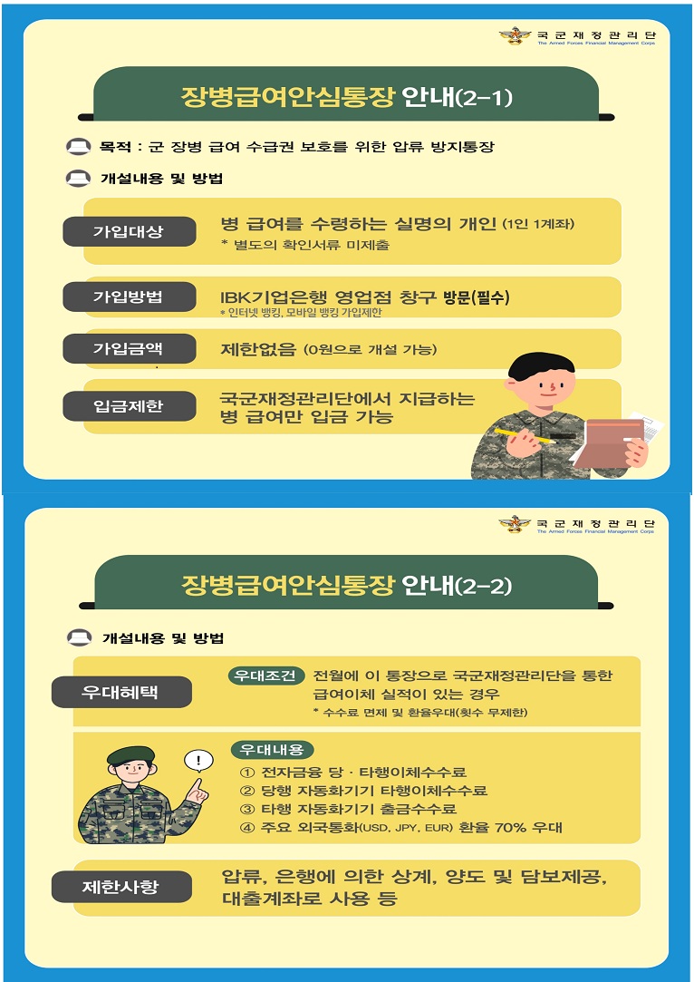 장병급여안심통장